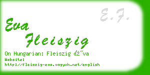 eva fleiszig business card